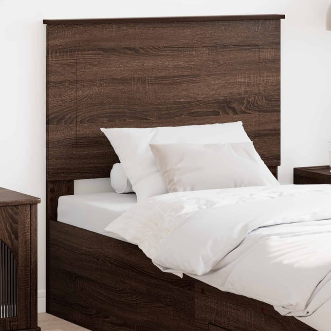 vidaXL - Hoofdbord - Bruine - eik - 100 - cm - Geconstrueerd - hout