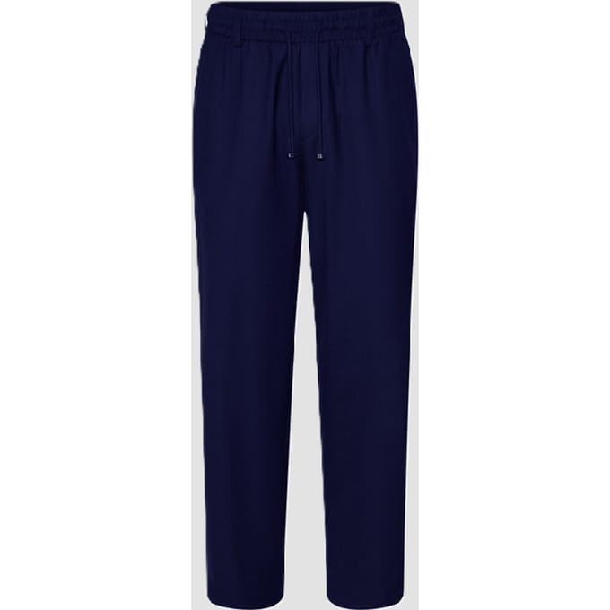 broek met coulisse man marine blauw