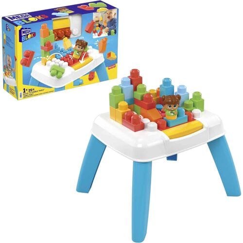 MEGA Bloks Tafel bouw en leer - 25 blokken - Bouwstenen