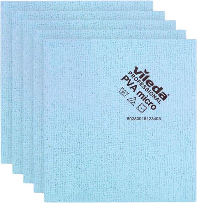 Vileda microvezeldoek pva blauw pak van 5 stuks