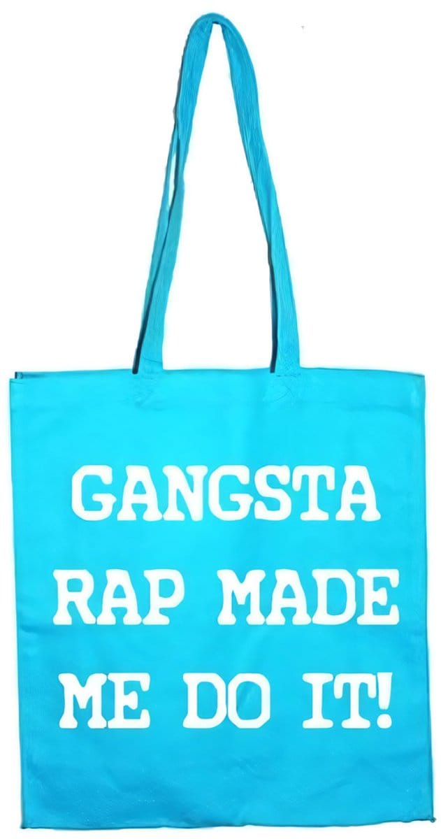 Hybris Gangsta Rap Made Me Do It Tote Bag SH-4-13062-H17-5