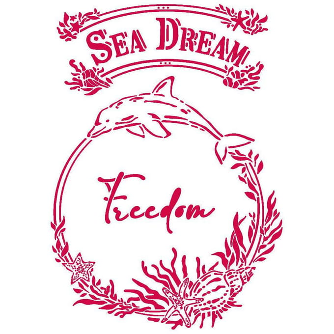 Sjabloon "Sea Dream", 21 x 29,7 cm