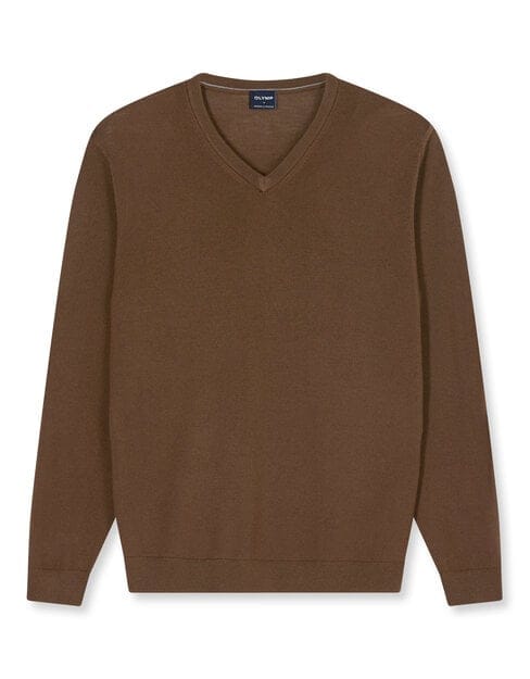 OLYMP Casual Breisel, Zwart-Bruin