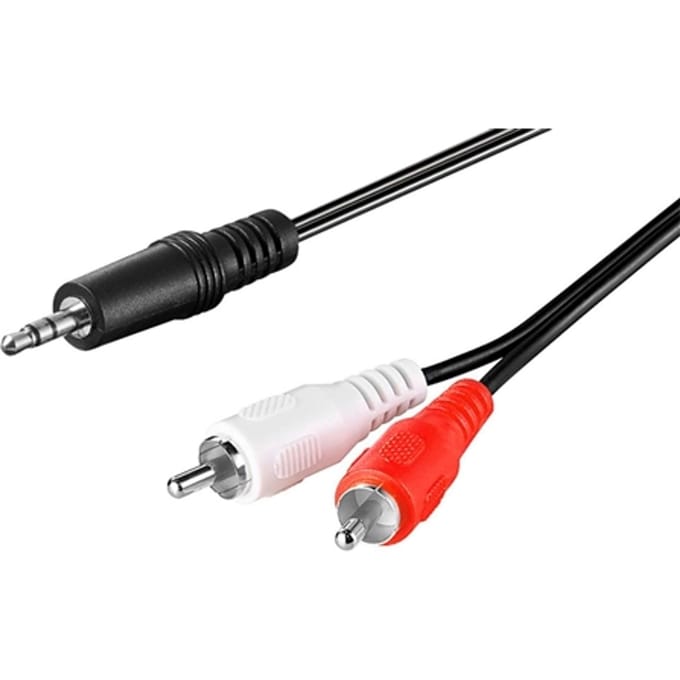 Goobay Audio-adapterkabel AUX, 3,5 mm jack naar stereo RCA-stekker, CU