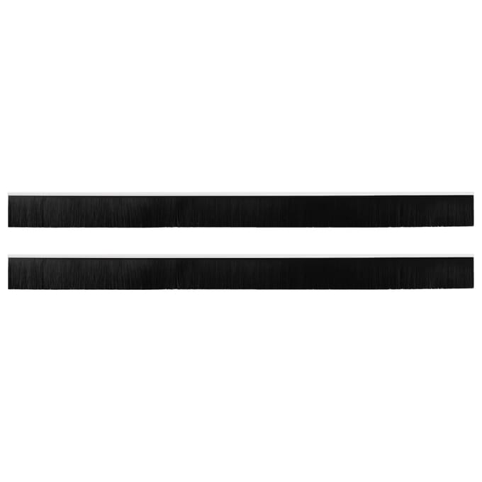 vidaXL - Zelfklevende - Deurborstels - 2 - st - Wit - 100 - cm - Aluminiumlegering