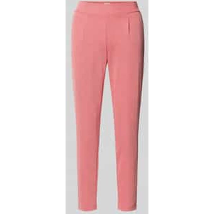 Slim fit stoffen broek met elastische band Model 'Kate'