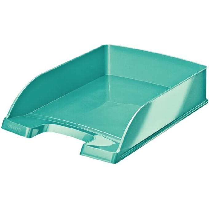 Leitz WOW Brievenbak - A4 - IJsblauw Metallic