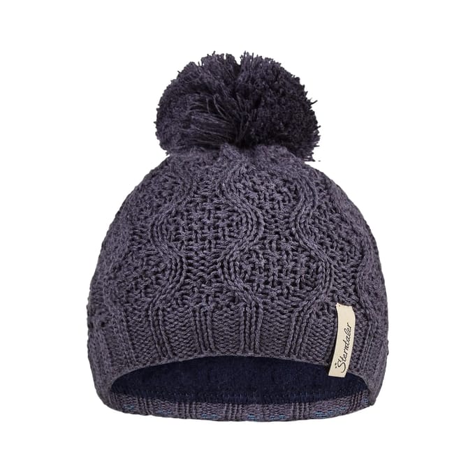 Baby muts met pompons gevoerd met fleece Sterntaler