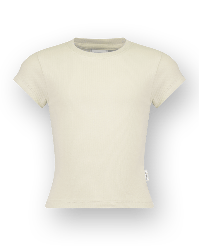 T-shirt Icon-Crop rib tee