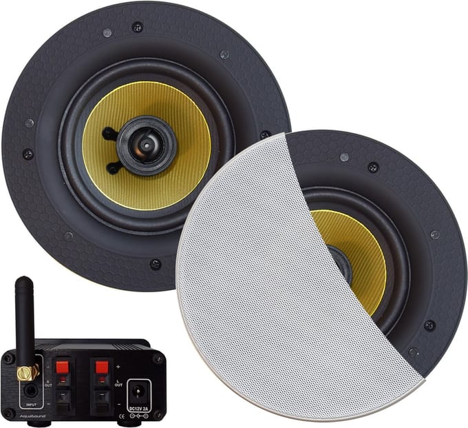 AquaSound BMN70EASY-ZW Bluetooth versterker 70 Watt met Zumba speakers