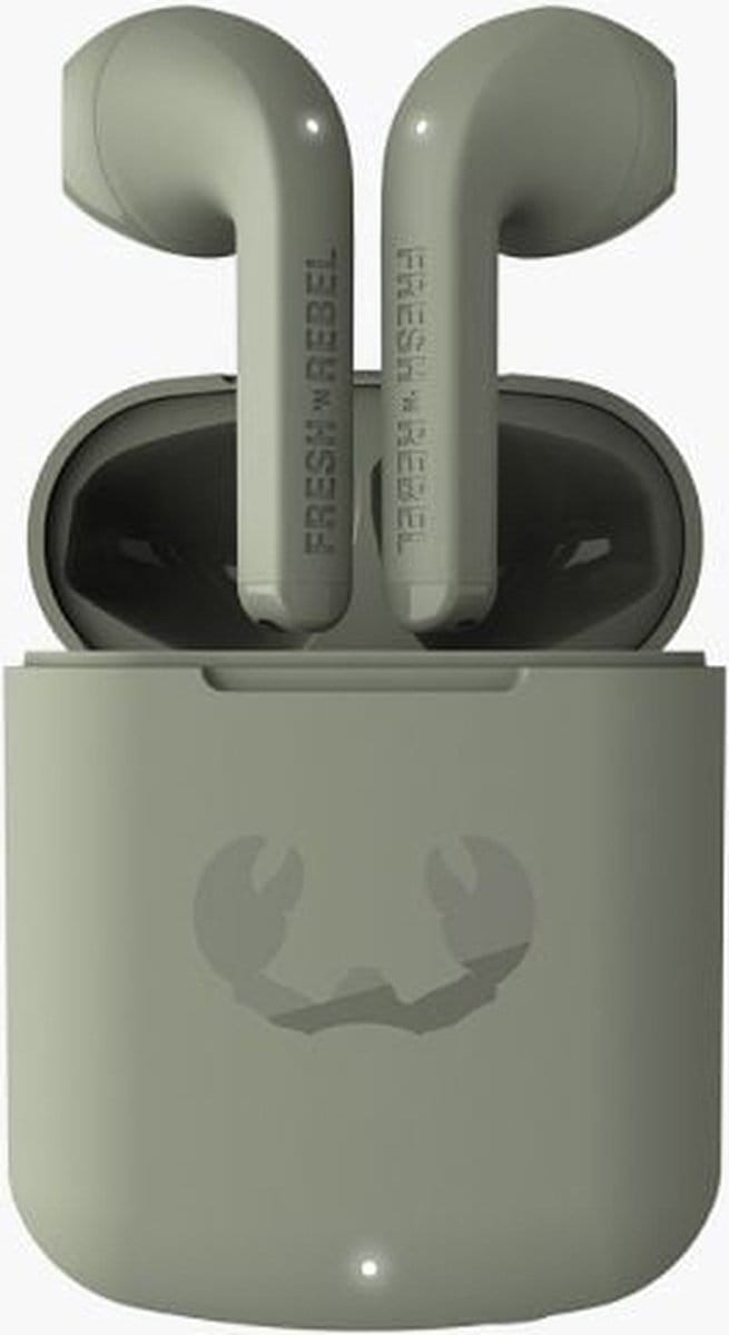 Fresh 'n Rebel Twins Core - Draadloze Bluetooth Oordopjes - Oortjes met 30 uur speelduur - Dried Green