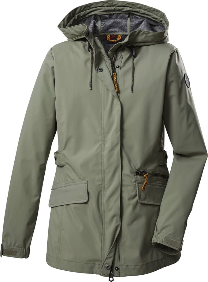 GIGA by Killtec dames zomerjas - softshell jas dames - olijfgroen - 38391 - maat 38