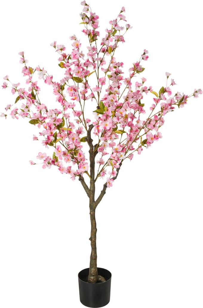 CHERRY TREE - Kunstplant - Roze - 152 cm - Synthetisch materiaal