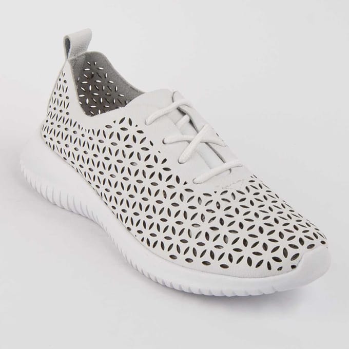 Sneaker Casual De Piel Para Mujer. Purapiel Reyza 102887 38 wit