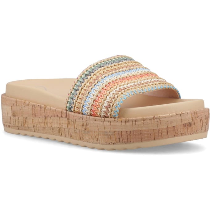 Rocket Dog Faye Alti Raffia Textiel Dames Multicolour Sandalen