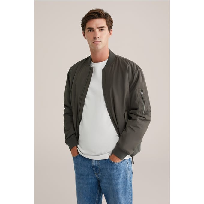 We Fashion Bomber Greyish Green Maat: S | Bomberjacks Outlet | Heren | Groen