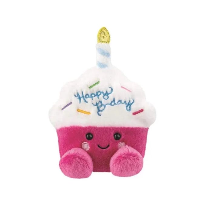 Aurora Palm Pals Birthday Cupcake Knuffel - 13 cm