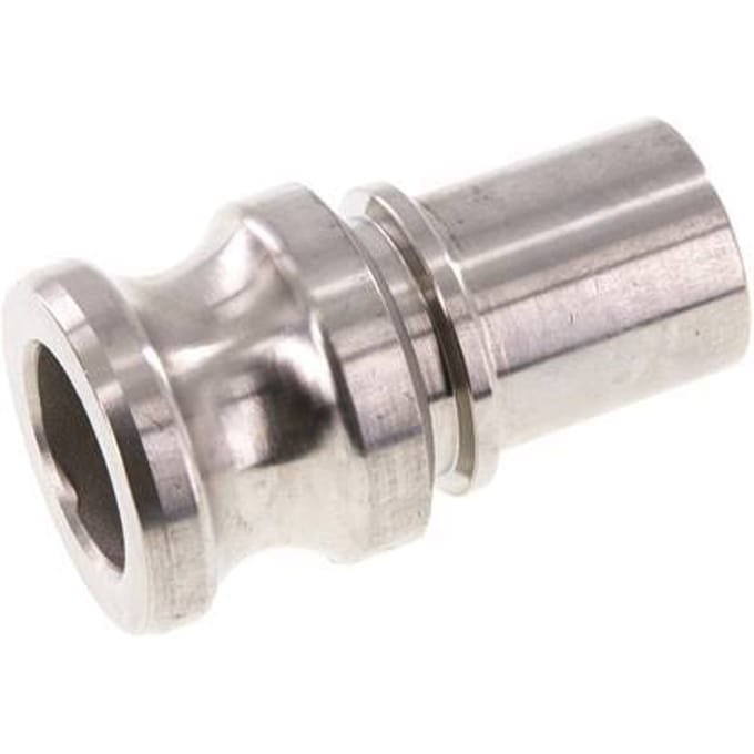 Camlock DN 32 (1 1/4'') Koppeling RVS met slangpilaar (32 mm) Type E EN 14420-7 (DIN 2828)