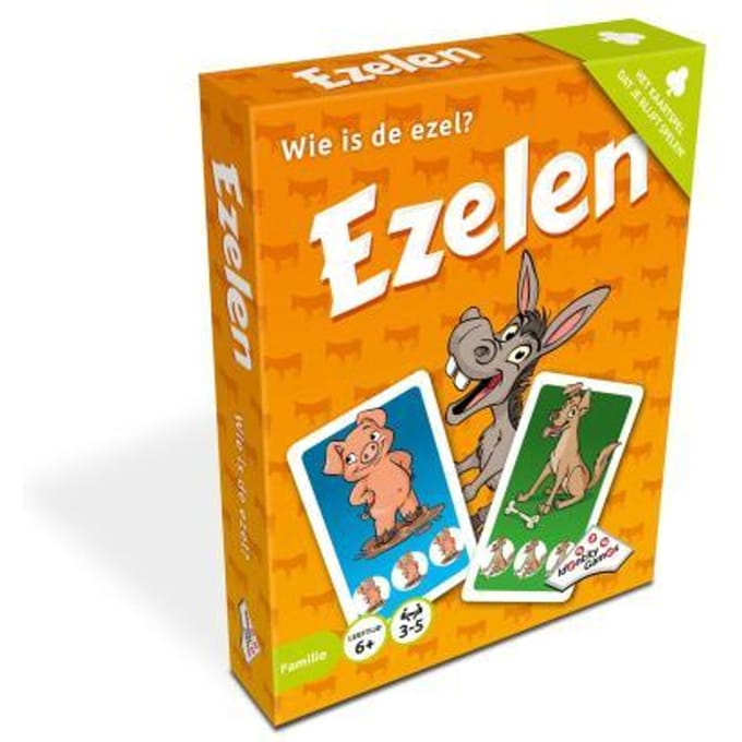 Ezelen - Kaartspel - Supersnel reactiespel voor jong en oud