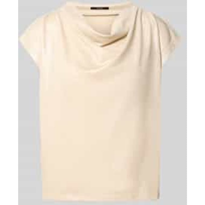 T-shirt met cascadehals model 'Kevine'