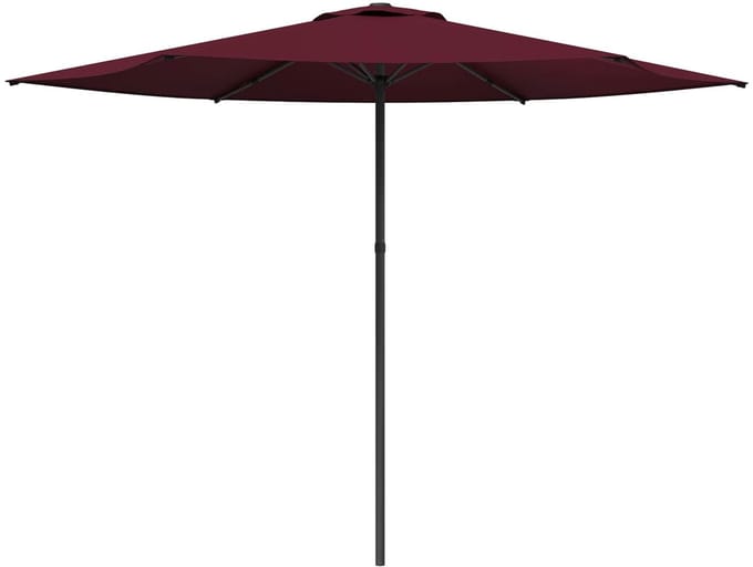 vidaXL - Tuinparasol - Rechthoekig - 3 - x - 3 - m - Polyester - Bordeaux - Rood