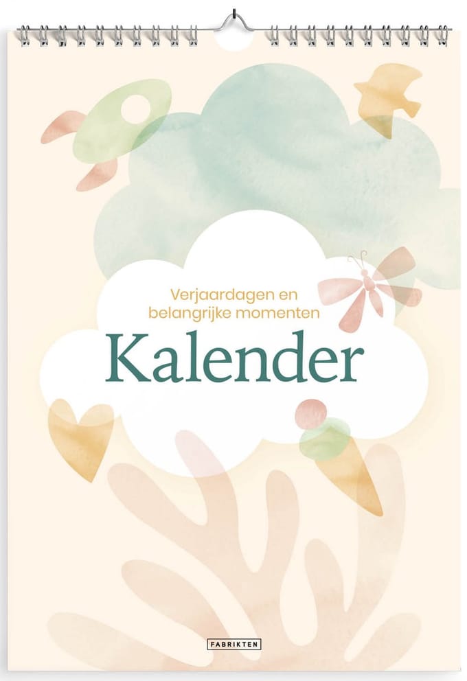Fabrikten Verjaardagskalender Kico - A4 - Waterverf