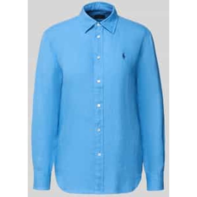 Overhemdblouse van puur linnen