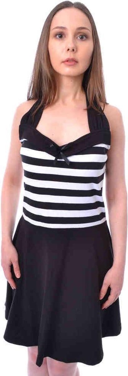 Rockabella - SOUTH Korte jurk - S - Zwart/Wit