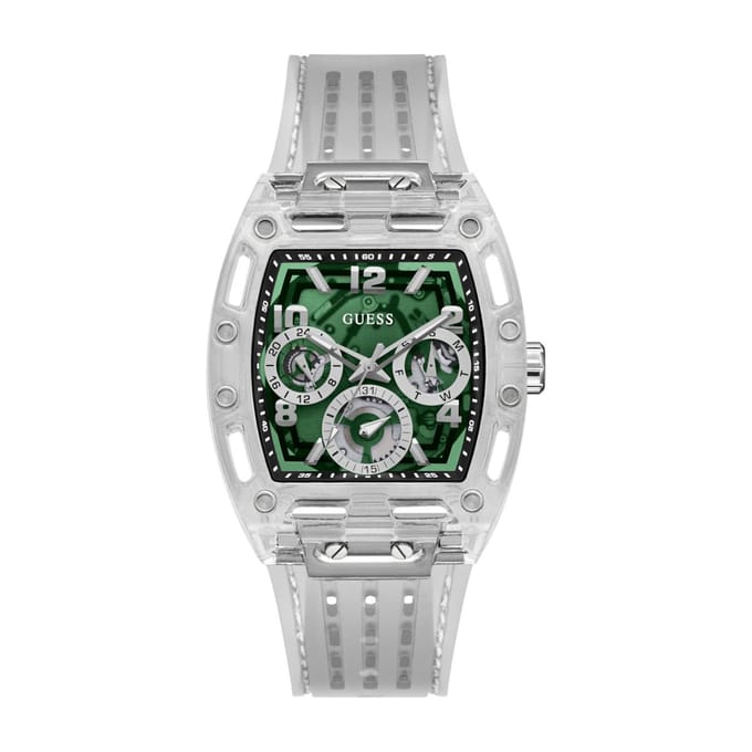 Guess Phoenix GW0499G8 Horloge - Siliconen - Transparant - Ø 49 mm