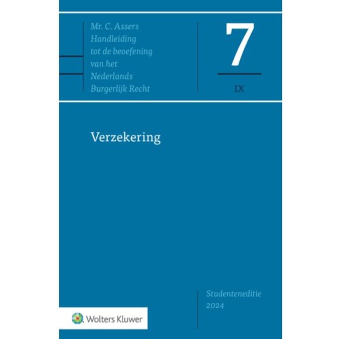 Asser 7-Ix Verzekering - Studenteneditie - 2024