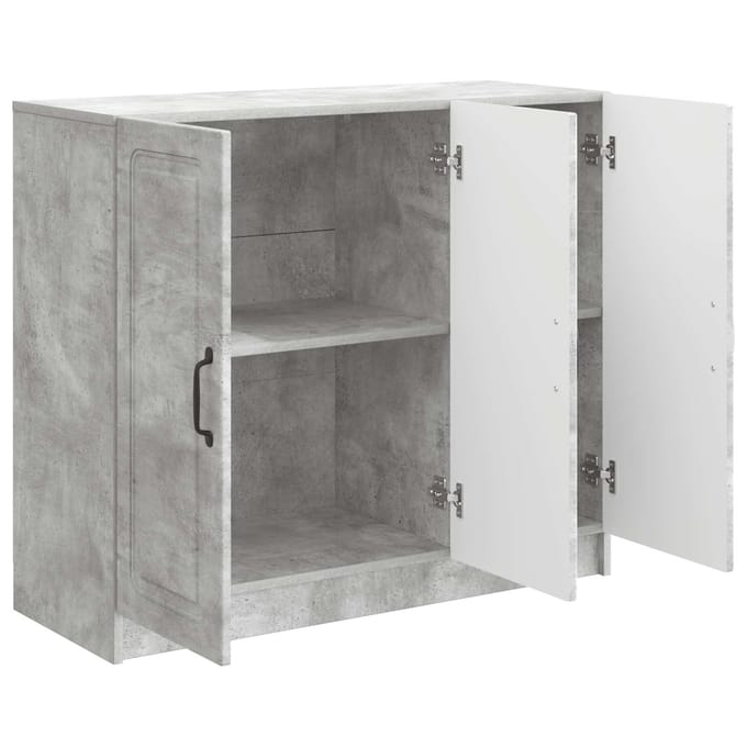 vidaXL - Dressoir - Betongrijs - 89 - x - 34,5 - x - 77 - cm - Bewerkt - hout