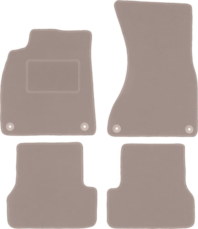 Beige veloursmatten voor: Audi A7 coupé, sportback (2011-)