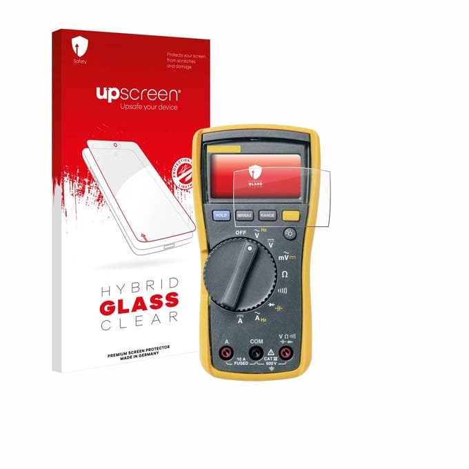 upscreen - Screenprotector voor Fluke MultiMeter 113 - Folie Beschermfolie Beschermglas transparant