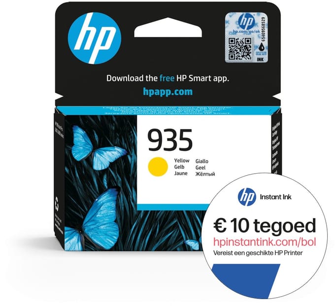 HP 935 - Inktcartridge - Origineel - Standaard capaciteit - Geel + Instant Ink tegoed