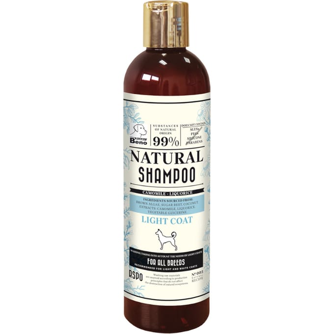 300ml Super Beno Natural Shampoo voor Lichte Vacht Hond