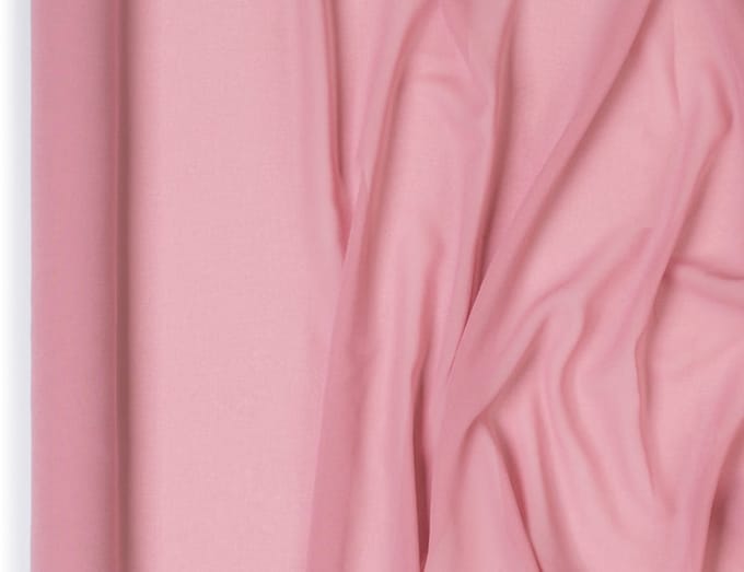 Chiffon tafelloper, donkerroze, 0,48 x 5 m