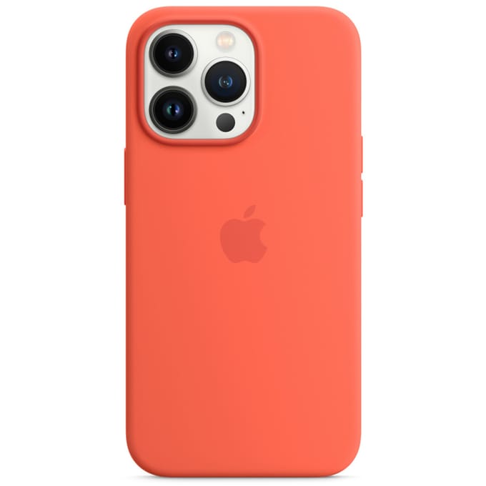 Apple Silicone Backcover MagSafe voor de Apple iPhone 13 Pro - Nectarine