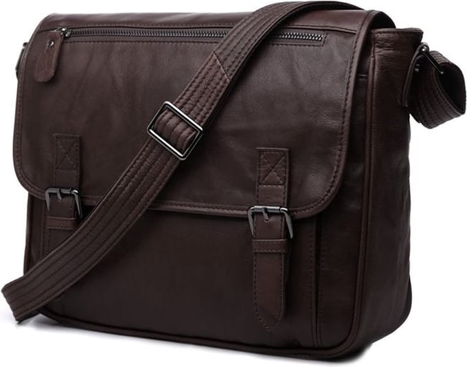 Overly Leren Messengerbag