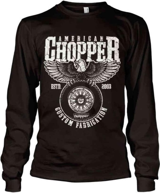 American Chopper Longsleeve shirt -S- Custom Fabrication Zwart