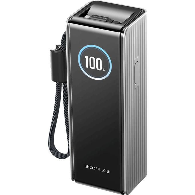 Externe Batterij EcoFlow Rapid, 25000mAh, 170W, QC + PD, 1 x USB-A - 3 x USB-C, Gri