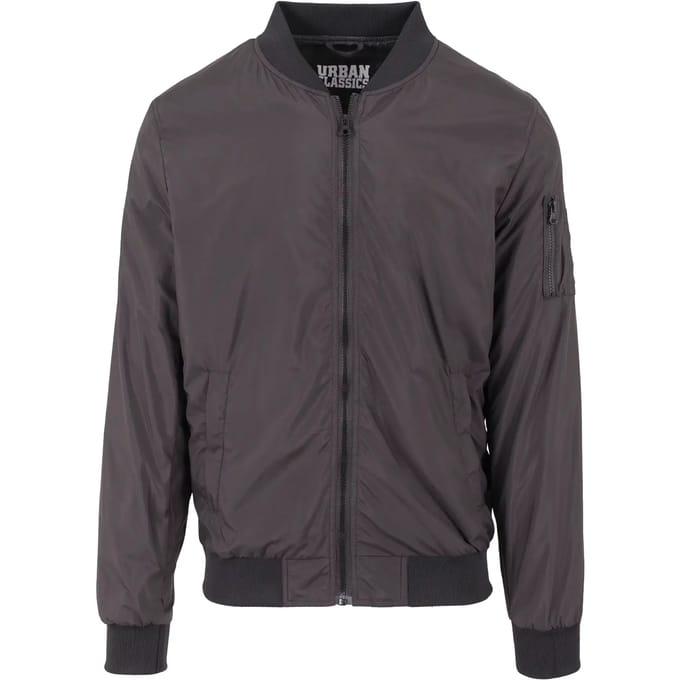 Urban Classics Light Bomber Jacket Heren Bomberjack - zwart - M