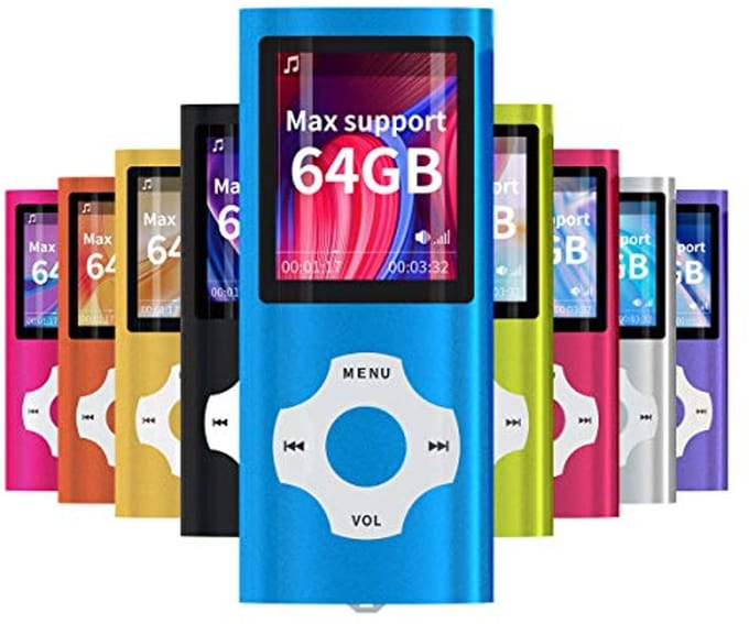 Draagbare MP3/MP4 speler met 1,8 inch LCD-scherm en 128 GB geheugenondersteuning