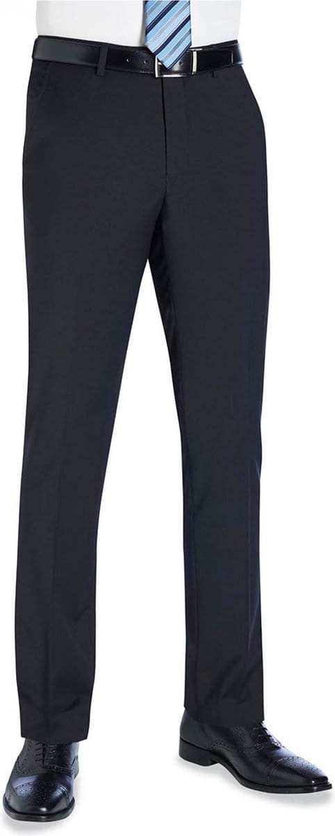 Brook Taverner Cassino Slim Fit Trouser BT8655 - Black - 46 EU (36 UK)