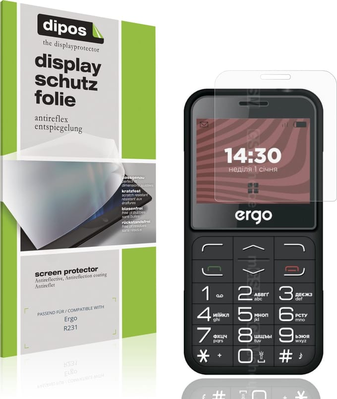 dipos – 4x Matte Beschermfolie geschikt voor Ergo R231 | Krasbestendige & antireflecterende Screenprotector Ultra-Thin