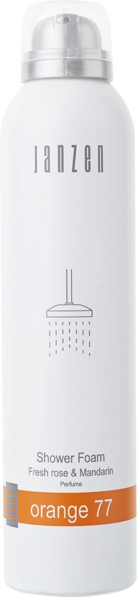 Janzen Orange 77 Shower Foam Mousse Fresh Rose & Mandarin