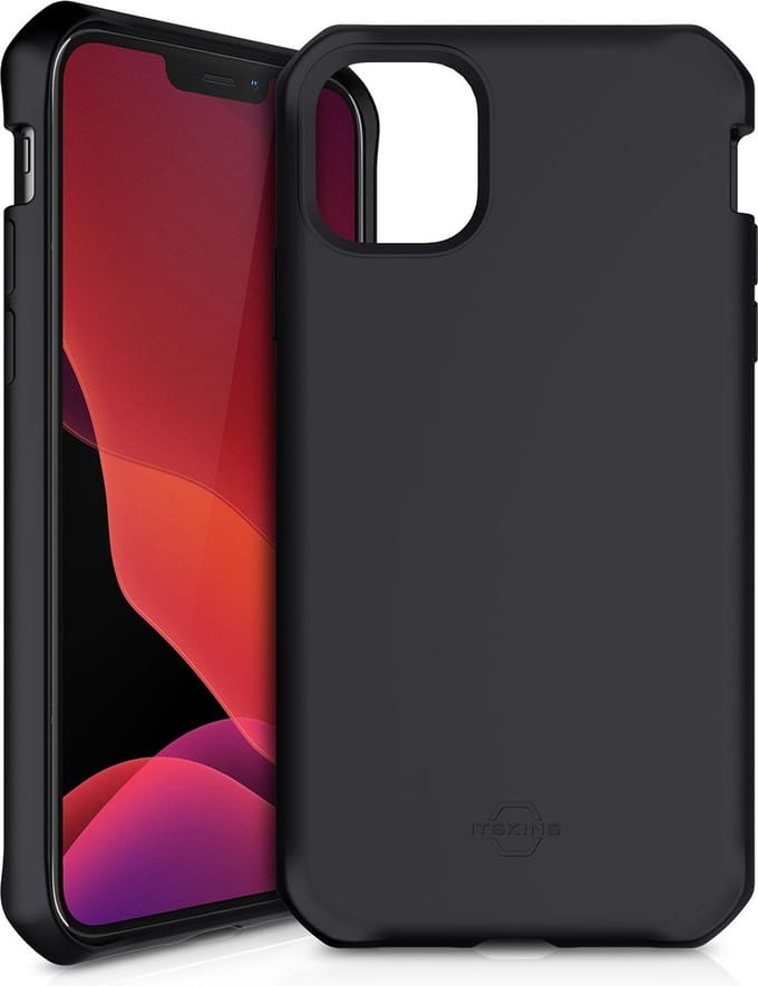ITSkins Spectrum Solid cover voor Apple iPhone 12 Mini - Level 2 bescherming - Zwart