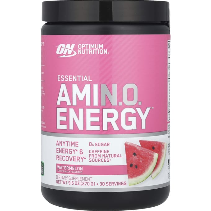 Optimum Nutrition, Acides Aminés Essentiels. OU. Energy®, Saveur Pastèque, 9,5 oz (270g)