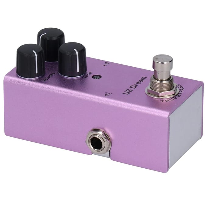Elektrische Gitaar Effectpedaal US Dream Distortion Mini True Bypass Paars DC 9V JDF?4 pink