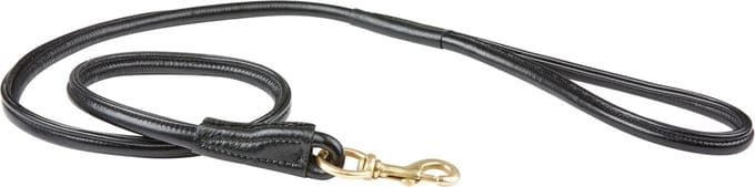 Weatherbeeta Gerolde Lederen Hondenriem - Zwart - 120cm