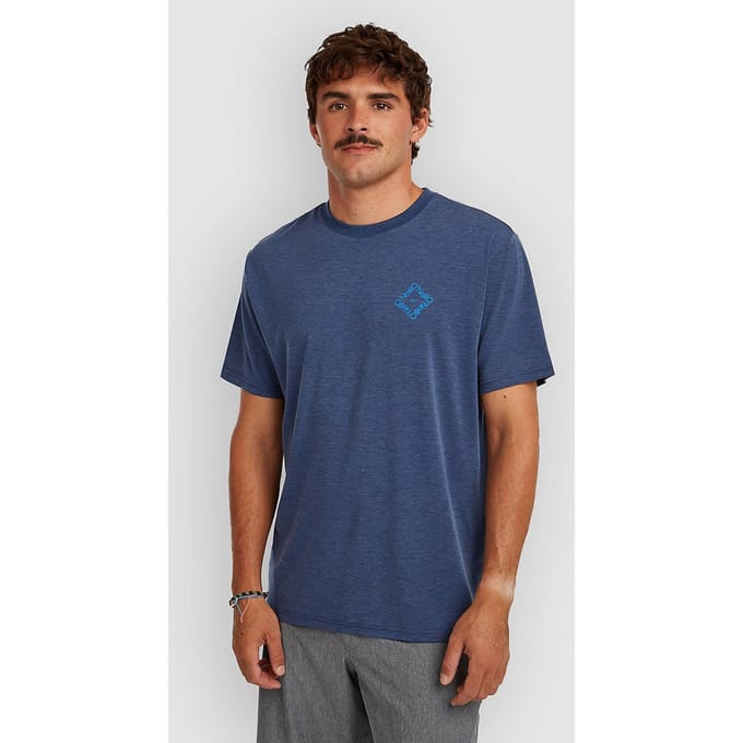 O'Neill Hybrid Polygiene Back Print T-Shirt blauw